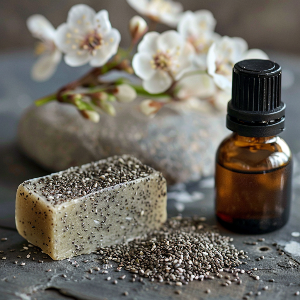 crambe abyssinica oil and a chia seed soap