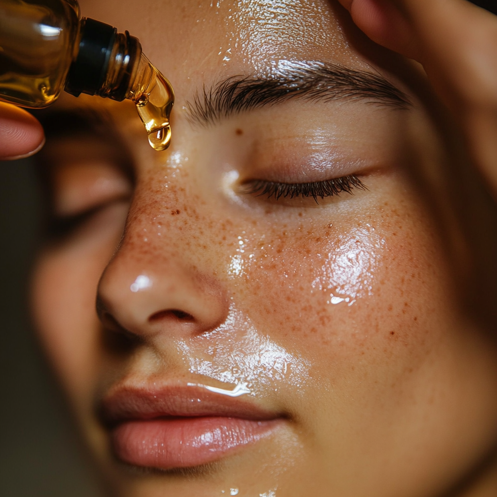 applying abyssinica oil for wrinkles